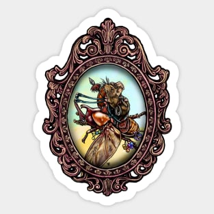 Kitsch Cameo: Beetle-Mounted Rat of the Prairie Sticker